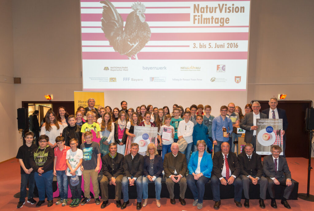 NaturVision Preisverleihung – Gewinner Ideenwettbewerb „Schulfilm: Natürlich!“ und NaturVision Filmpreis Bayern © Sepp Eder