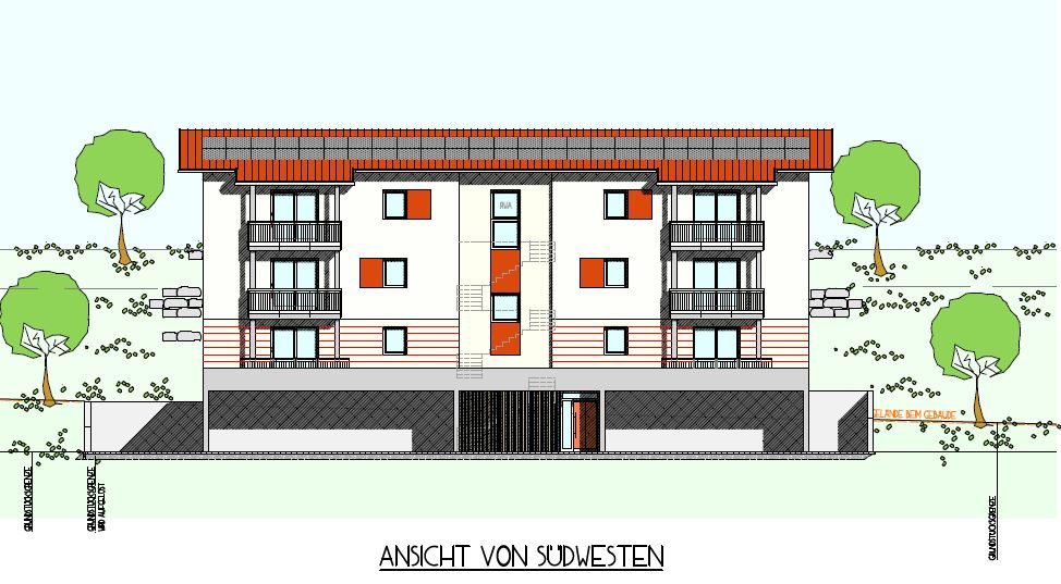 Gemeinsam für mehr bezahlbaren Wohnraum: Im Markt Untergriesbach an der Bgm.-Kainz-Straße entsteht demnächst ein Mehrfamilienhaus mit sechs sozial geförderten Wohnungen für Bürgerinnen und Bürger mit geringem und mittlerem Einkommen. Foto: Plangrundlagen Architekturbüro Ludwig Bauer, Hauzenberg